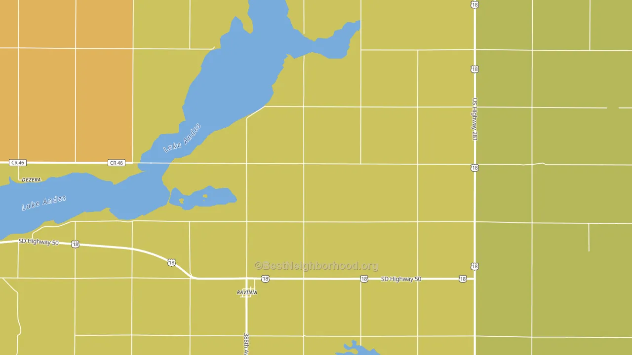 Ravinia, SD block-group voter-turnout map