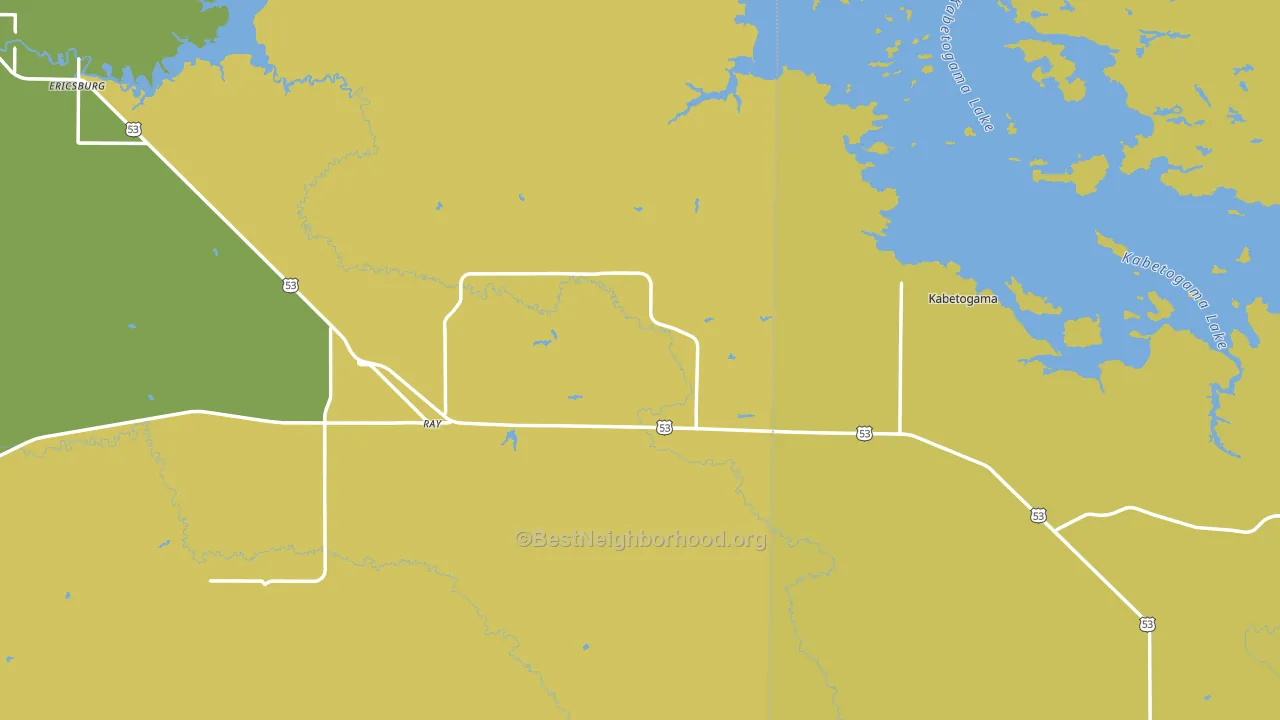 Ray, MN block-group voter-turnout map