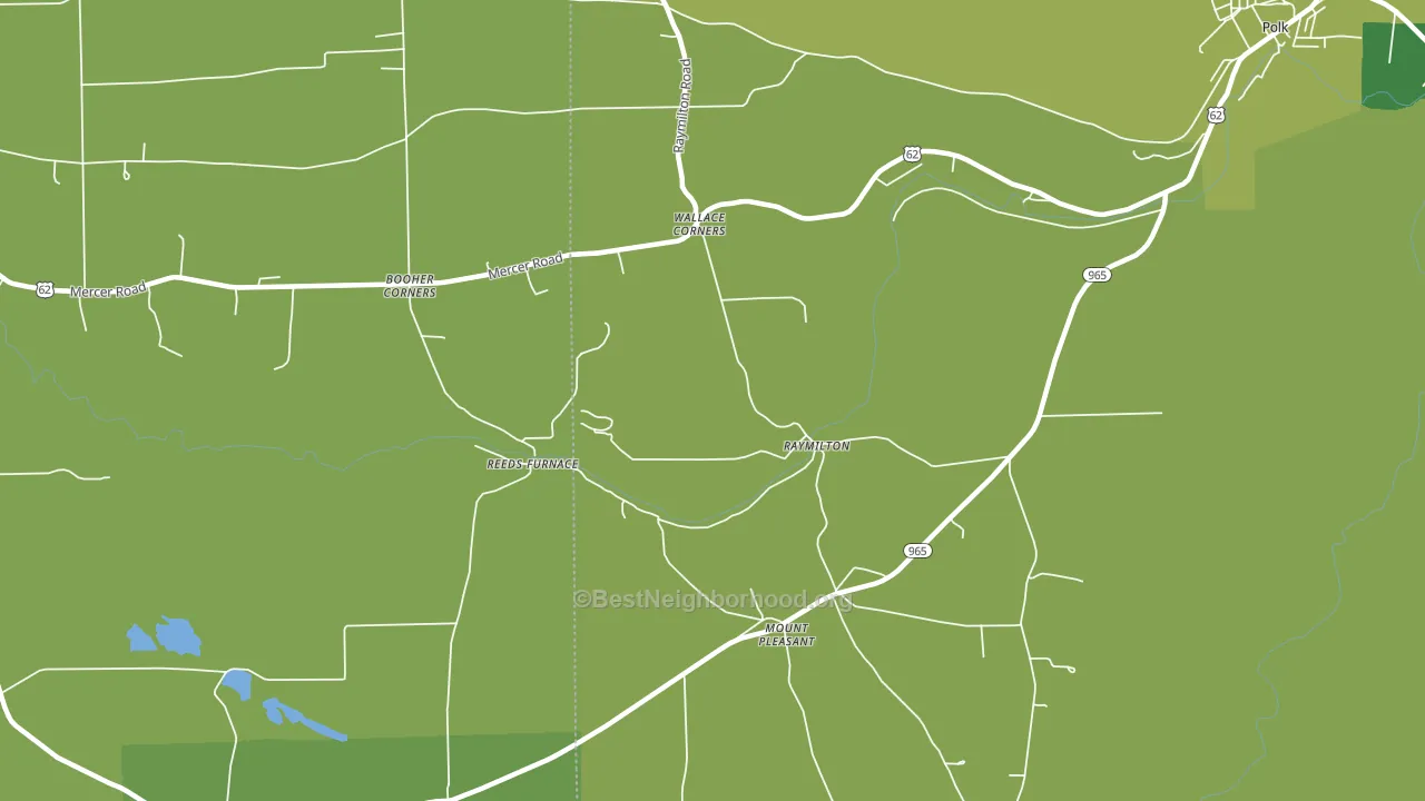 Raymilton, PA block-group voter-turnout map