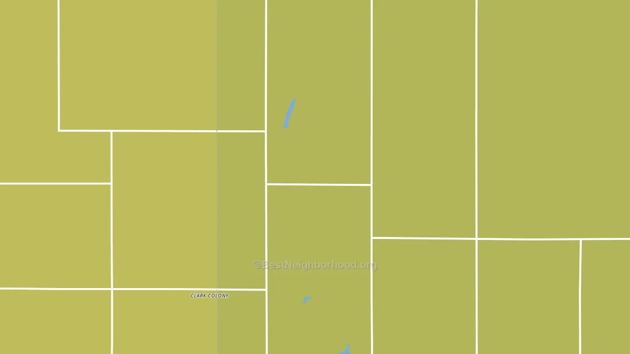 Raymond, SD block-group voter-turnout map