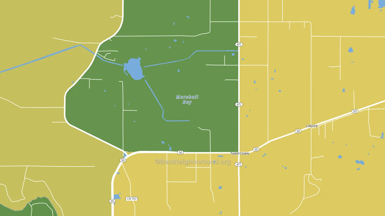 Rdg Mnr Est, FL block-group voter-turnout map