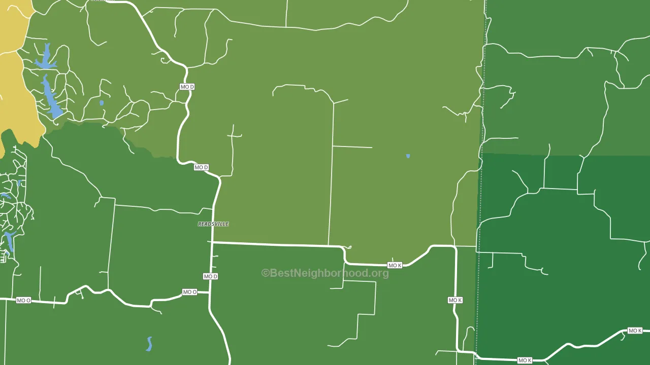 Readsville, MO block-group voter-turnout map