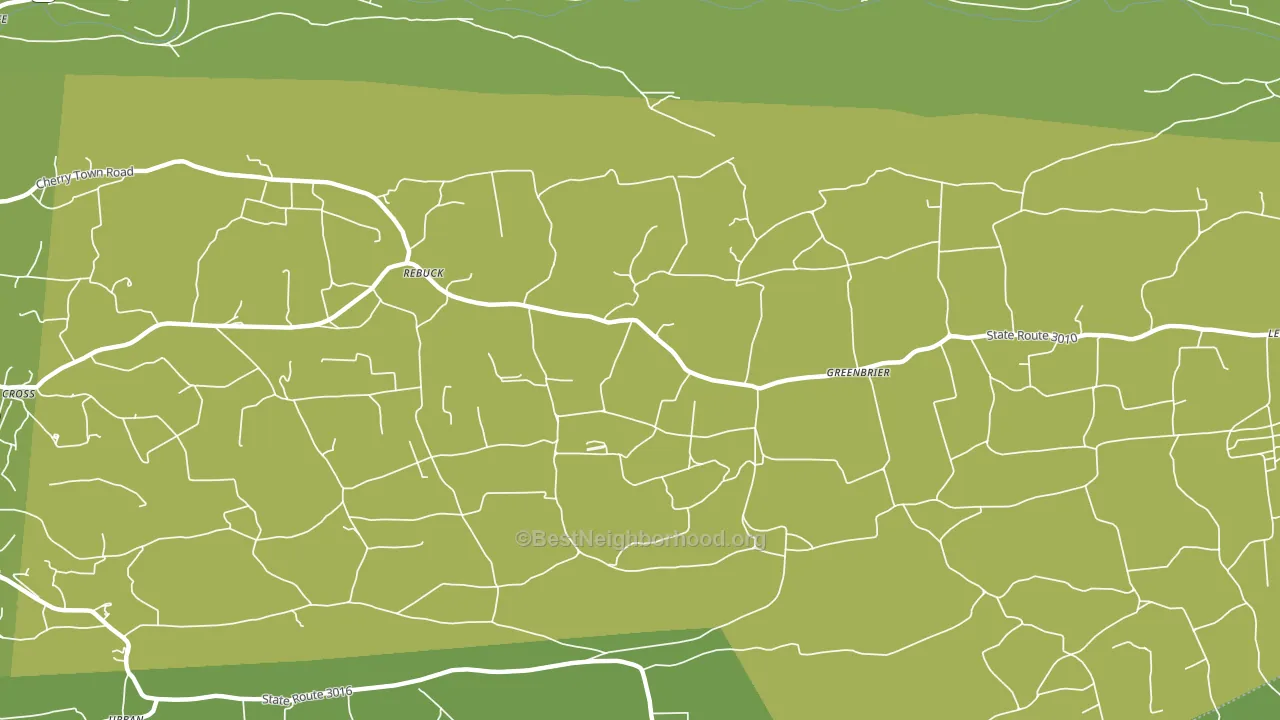 Rebuck, PA block-group voter-turnout map
