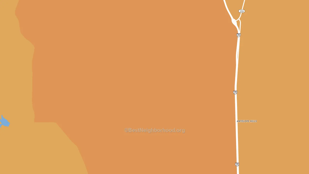 Red Buttes Village, WY block-group voter-turnout map