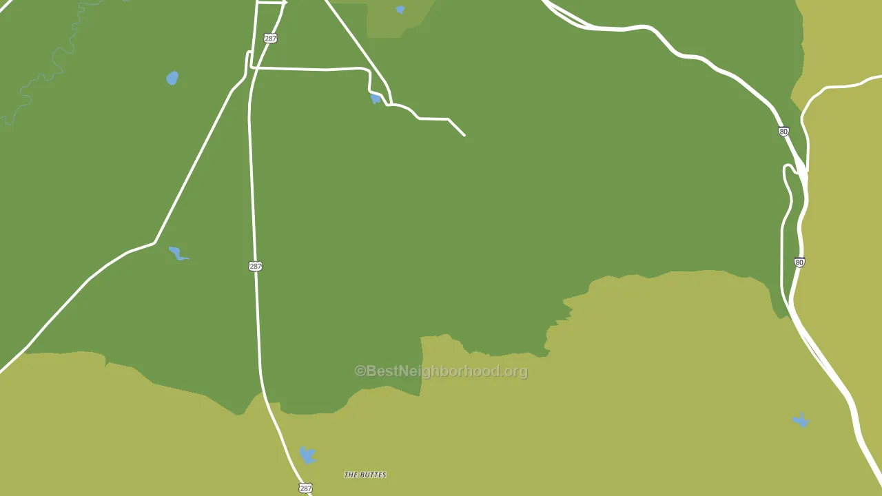 Red Buttes, WY block-group voter-turnout map
