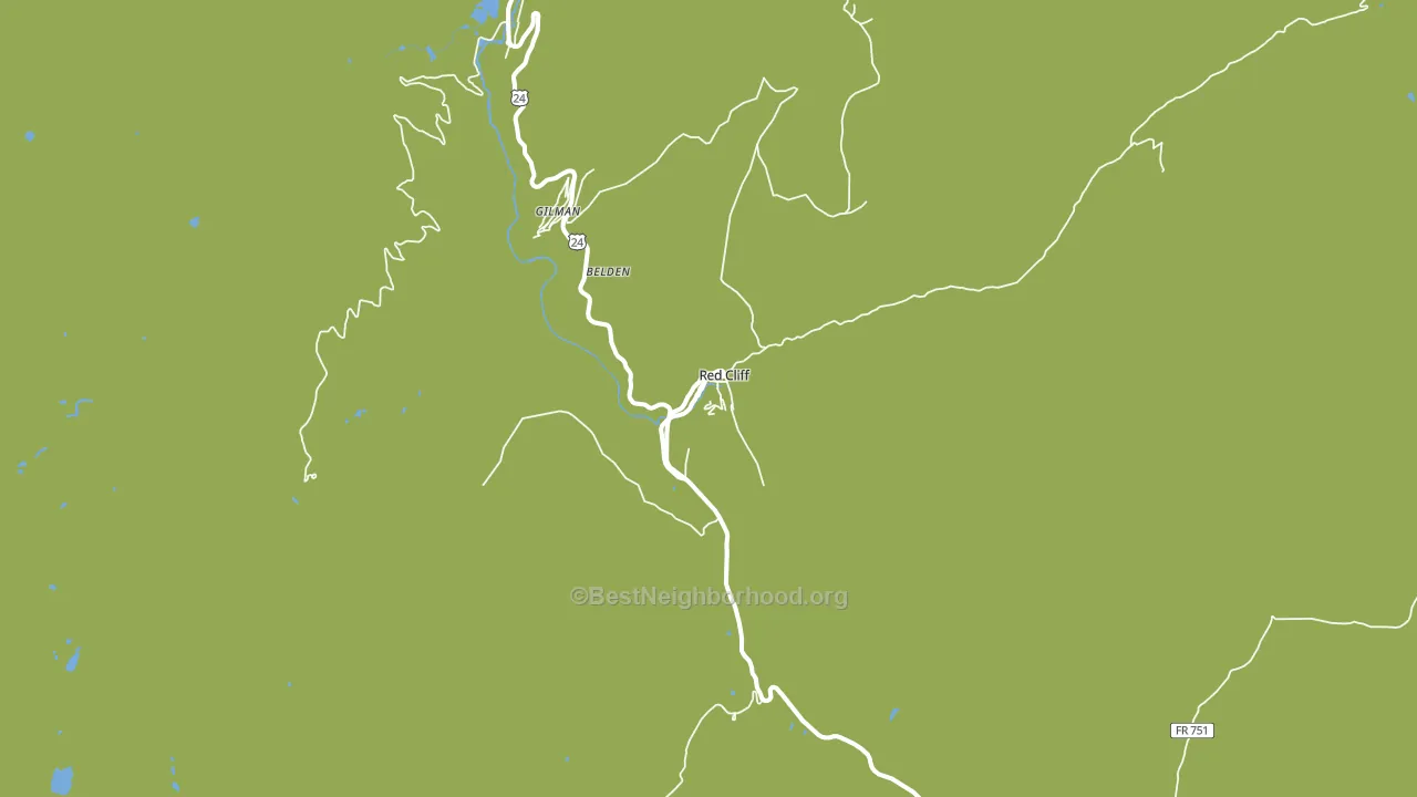 Red Cliff, CO block-group voter-turnout map