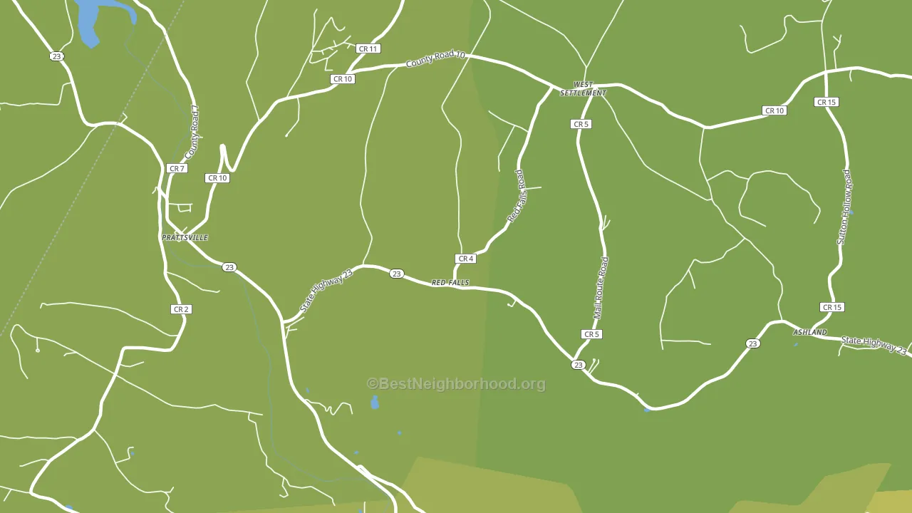 Red Falls, NY block-group voter-turnout map