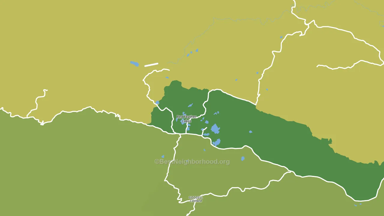Red Feather Lakes, CO block-group voter-turnout map