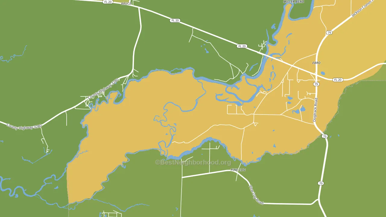 Red Head, FL block-group voter-turnout map