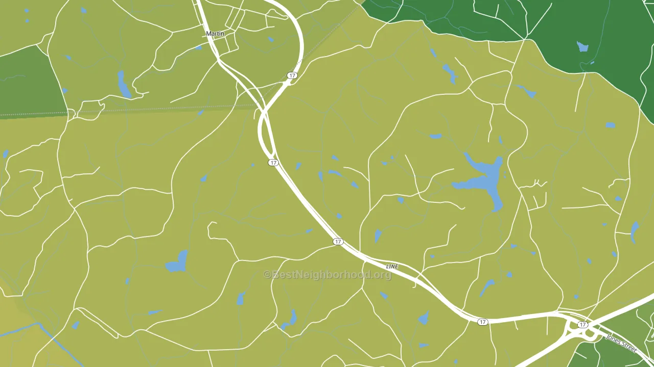 Red Hill, GA block-group voter-turnout map
