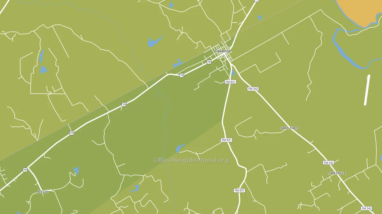 Red Lake, TX block-group voter-turnout map