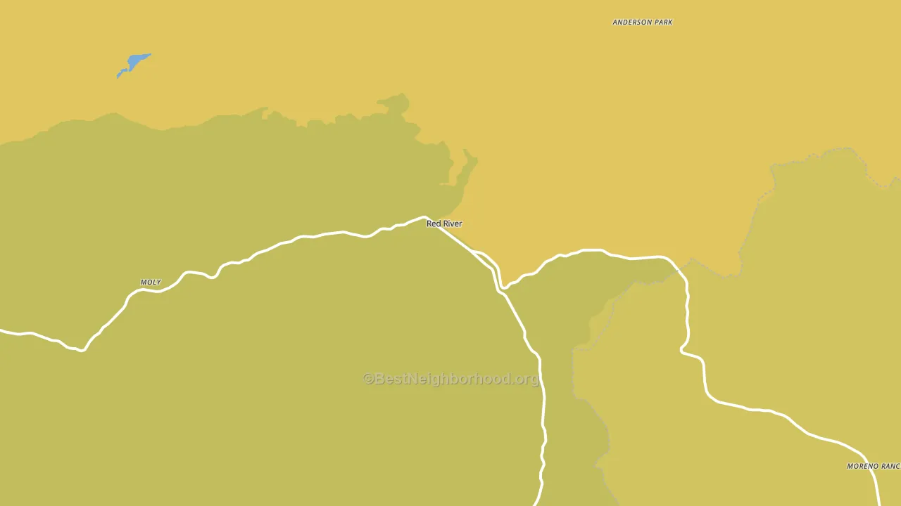 Red River, NM block-group voter-turnout map