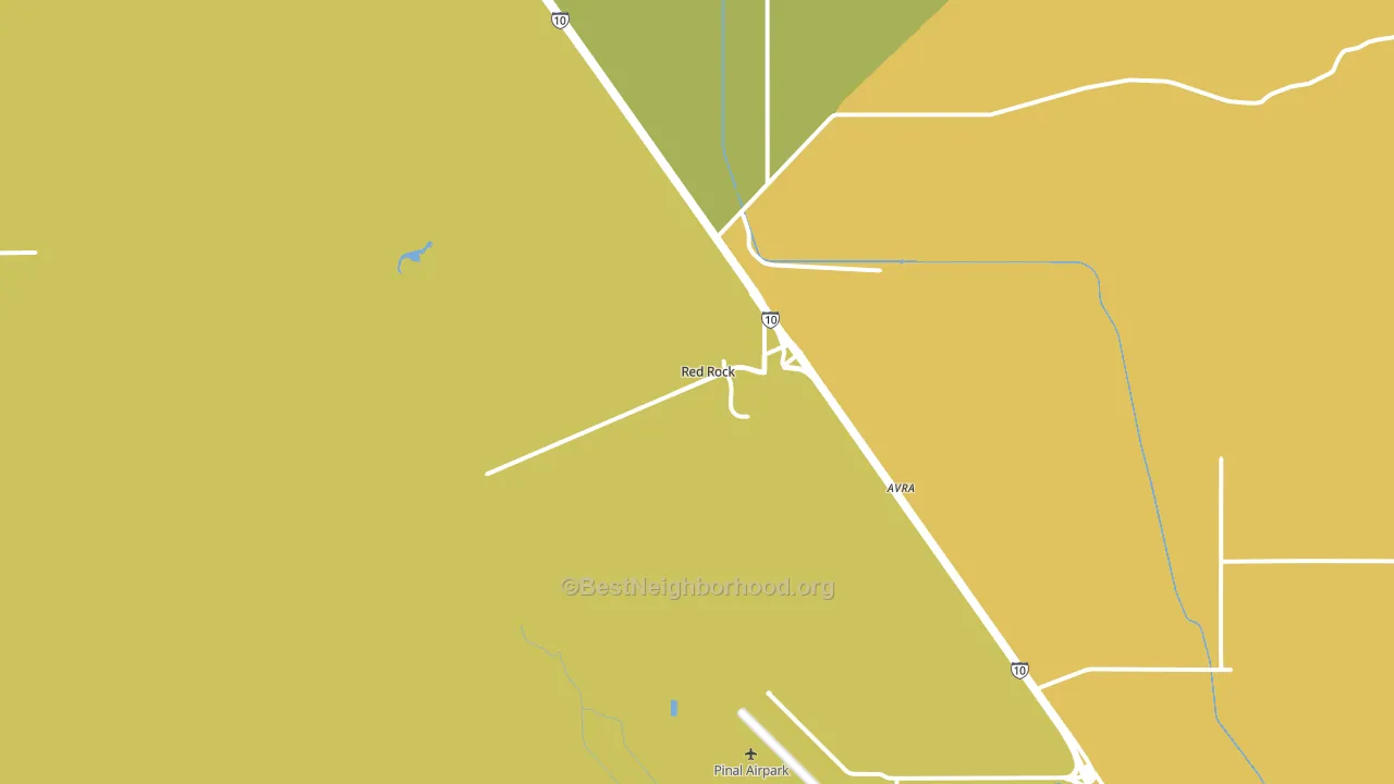 Red Rock, AZ block-group voter-turnout map