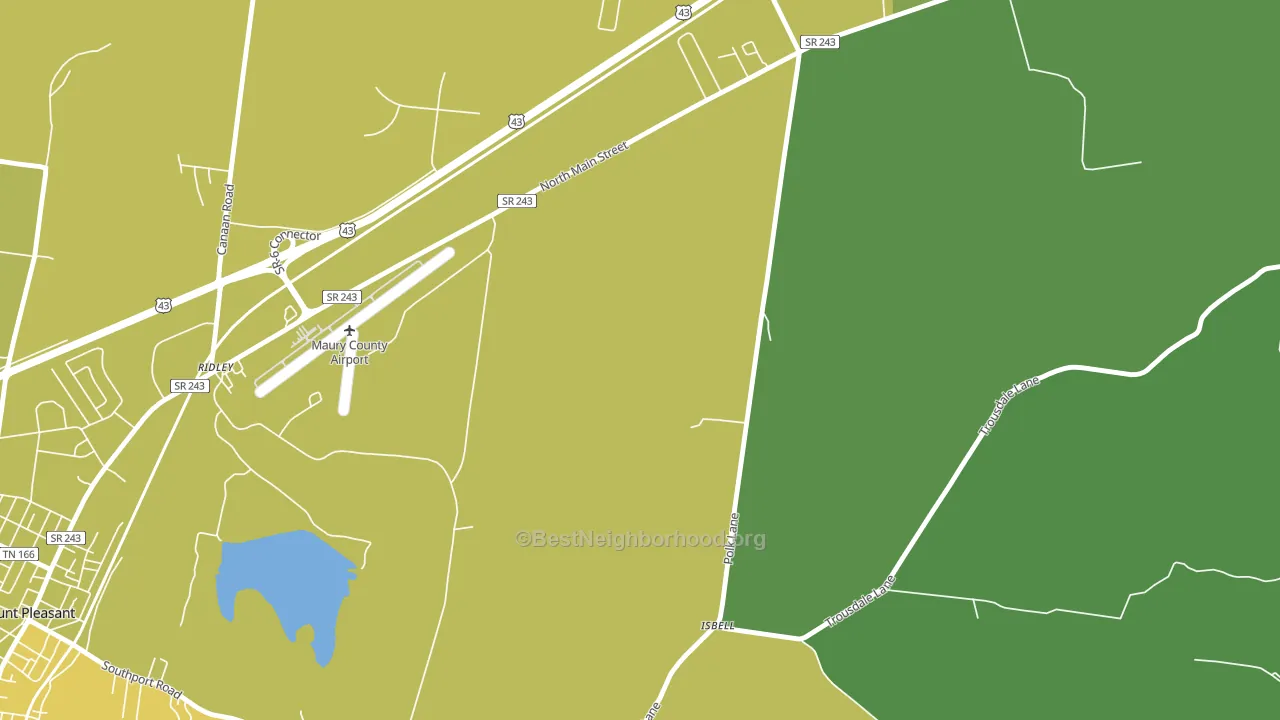 Red Row, TN block-group voter-turnout map