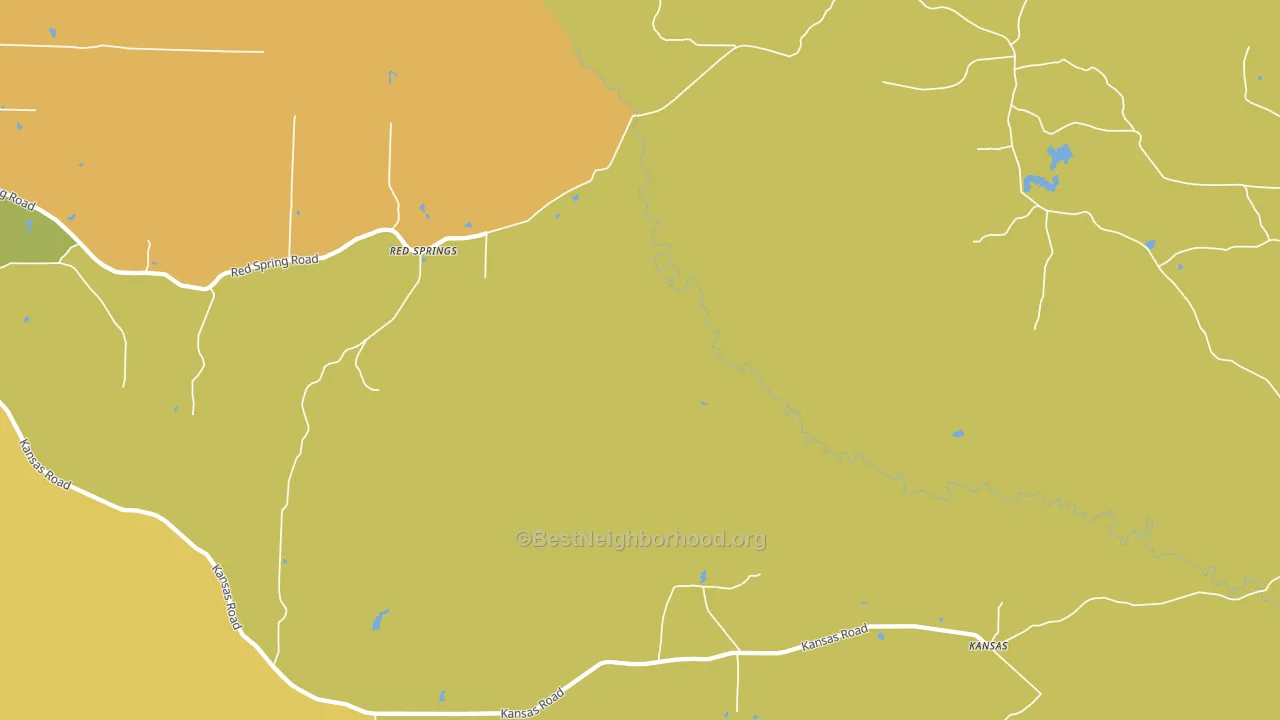 Red Springs, AR block-group voter-turnout map
