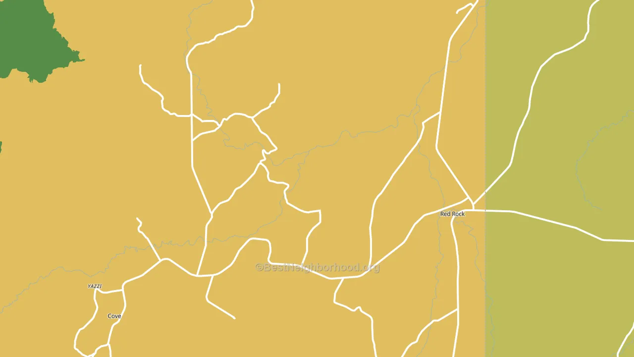 Red Valley, AZ block-group voter-turnout map