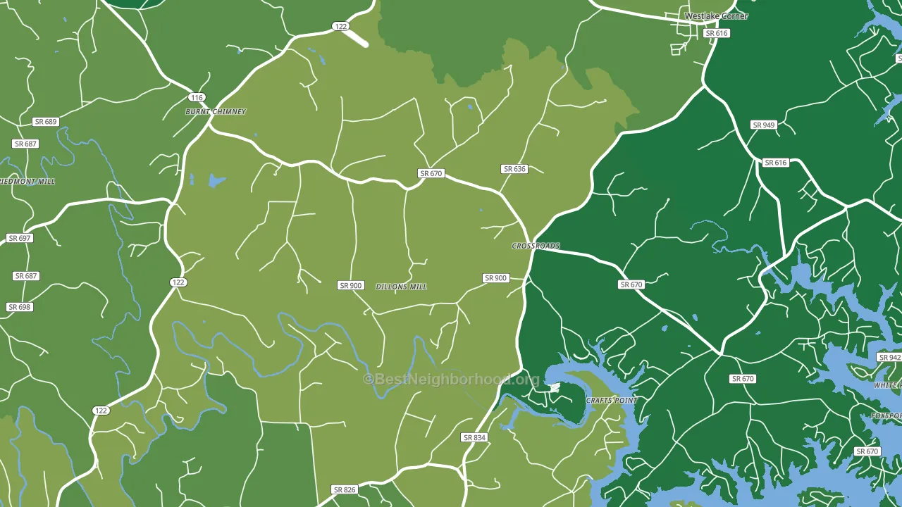 Red Valley, VA block-group voter-turnout map