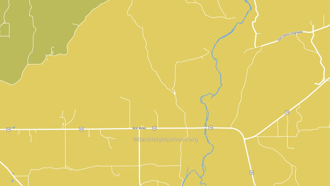 Red Wing, AR block-group voter-turnout map
