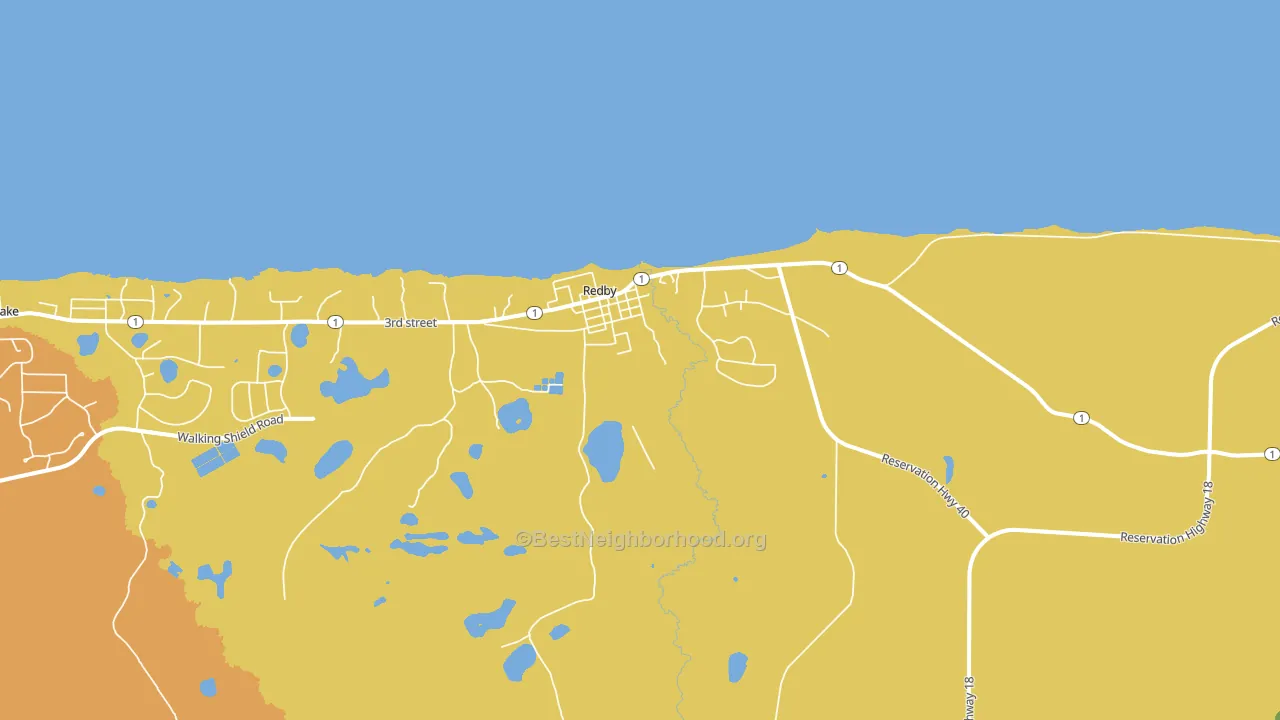 Redby, MN block-group voter-turnout map