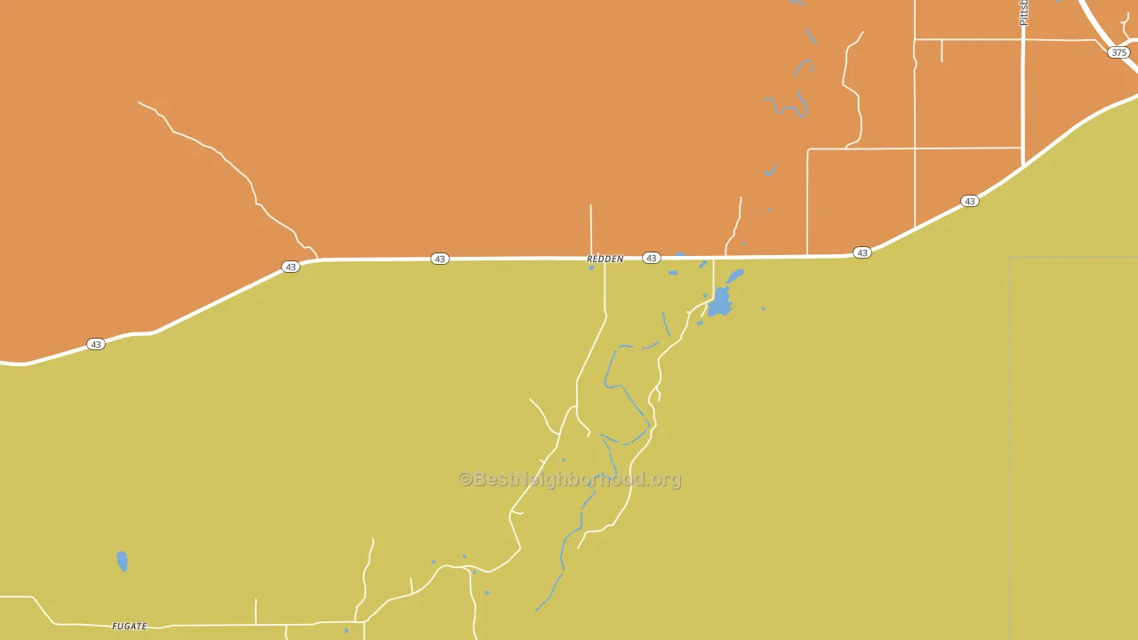 Redden, OK block-group voter-turnout map