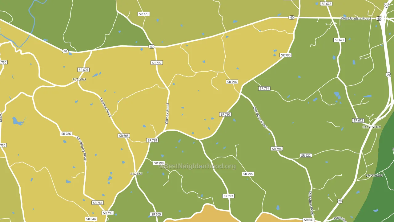 Redeye, VA block-group voter-turnout map