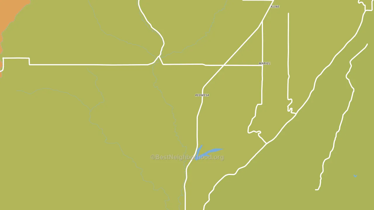Redmesa, CO block-group voter-turnout map