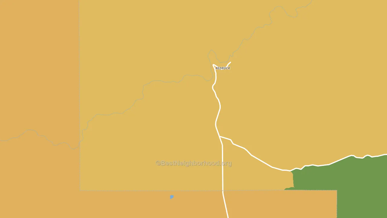 Redrock, NM block-group voter-turnout map