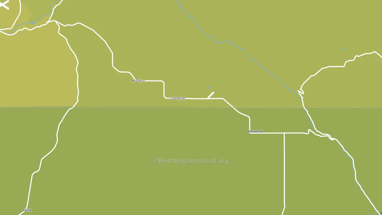 Redvale, CO block-group voter-turnout map