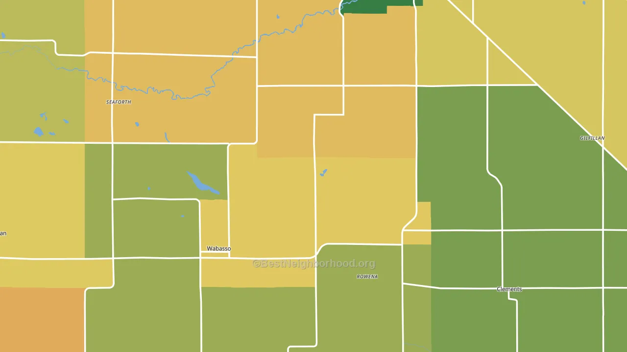 Redwood County, MN block-group voter-turnout map