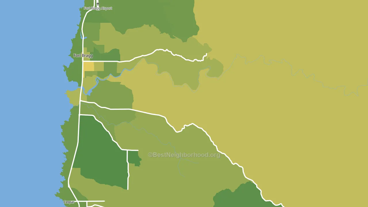 Redwood Lodge, CA block-group voter-turnout map