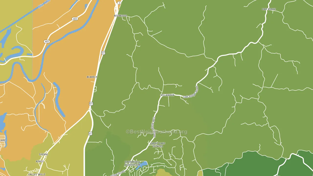 Redwood, MS block-group voter-turnout map