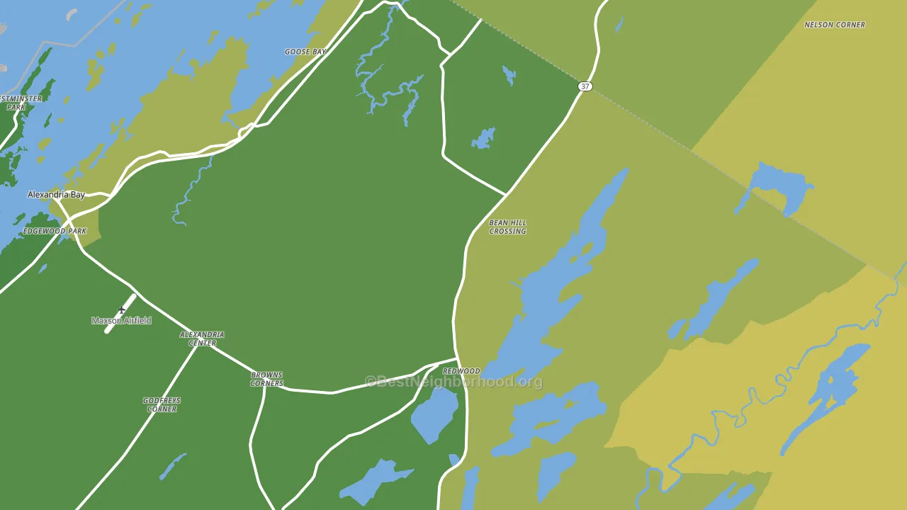 Redwood, NY block-group voter-turnout map