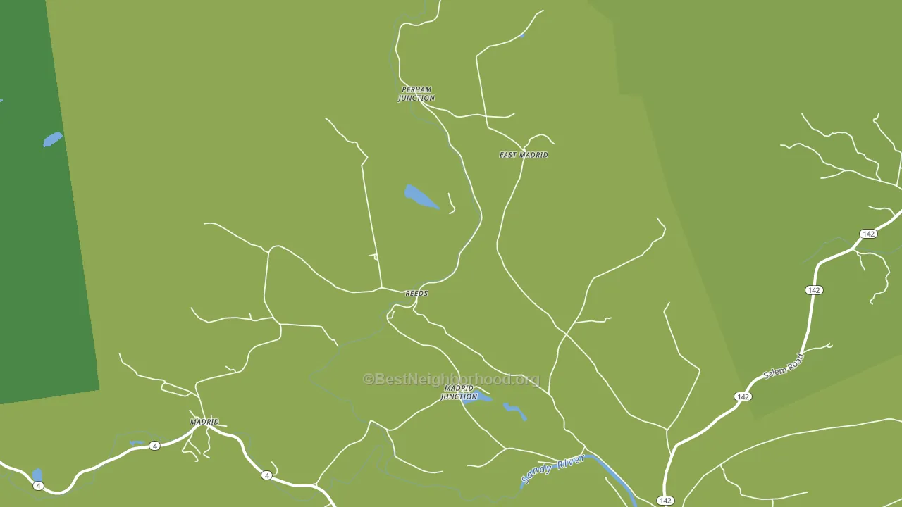 Reeds, ME block-group voter-turnout map