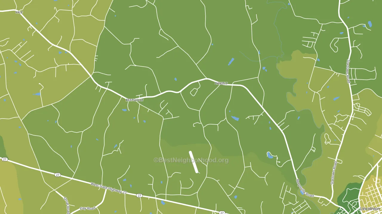 Reepsville, NC block-group voter-turnout map