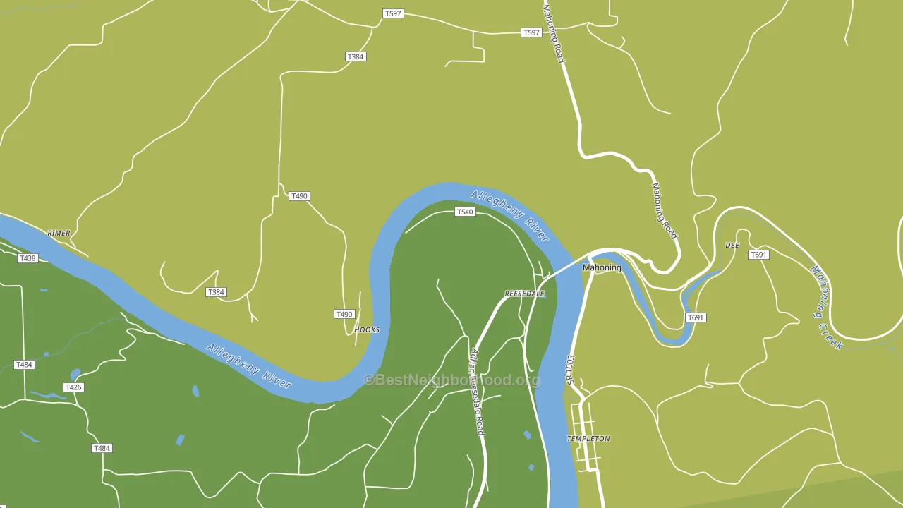 Reesedale, PA block-group voter-turnout map