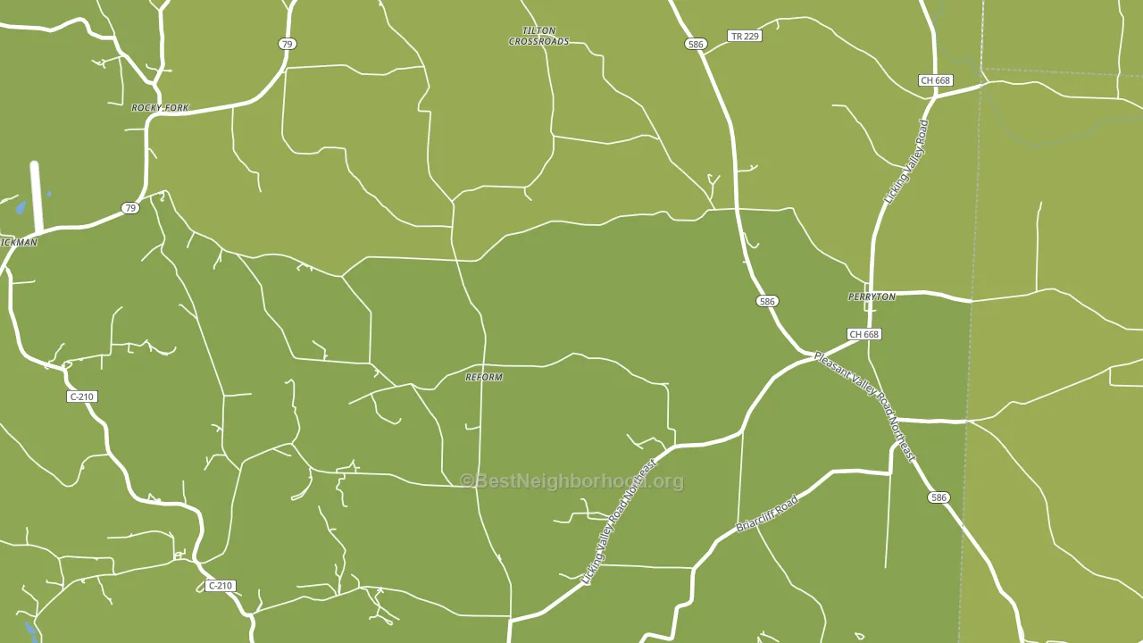 Reform, OH block-group voter-turnout map