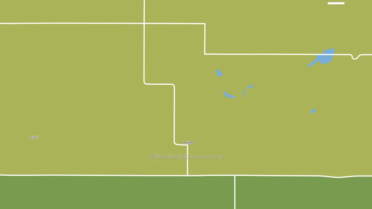 Regan, ND block-group voter-turnout map