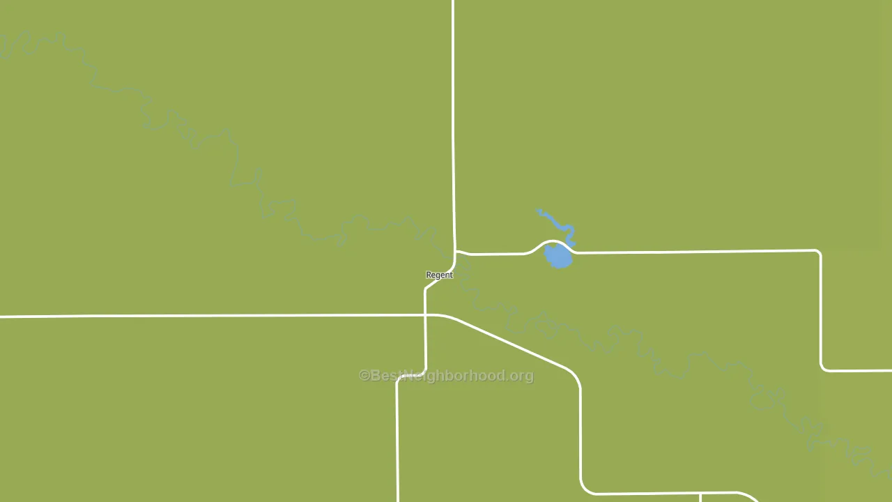 Regent, ND block-group voter-turnout map