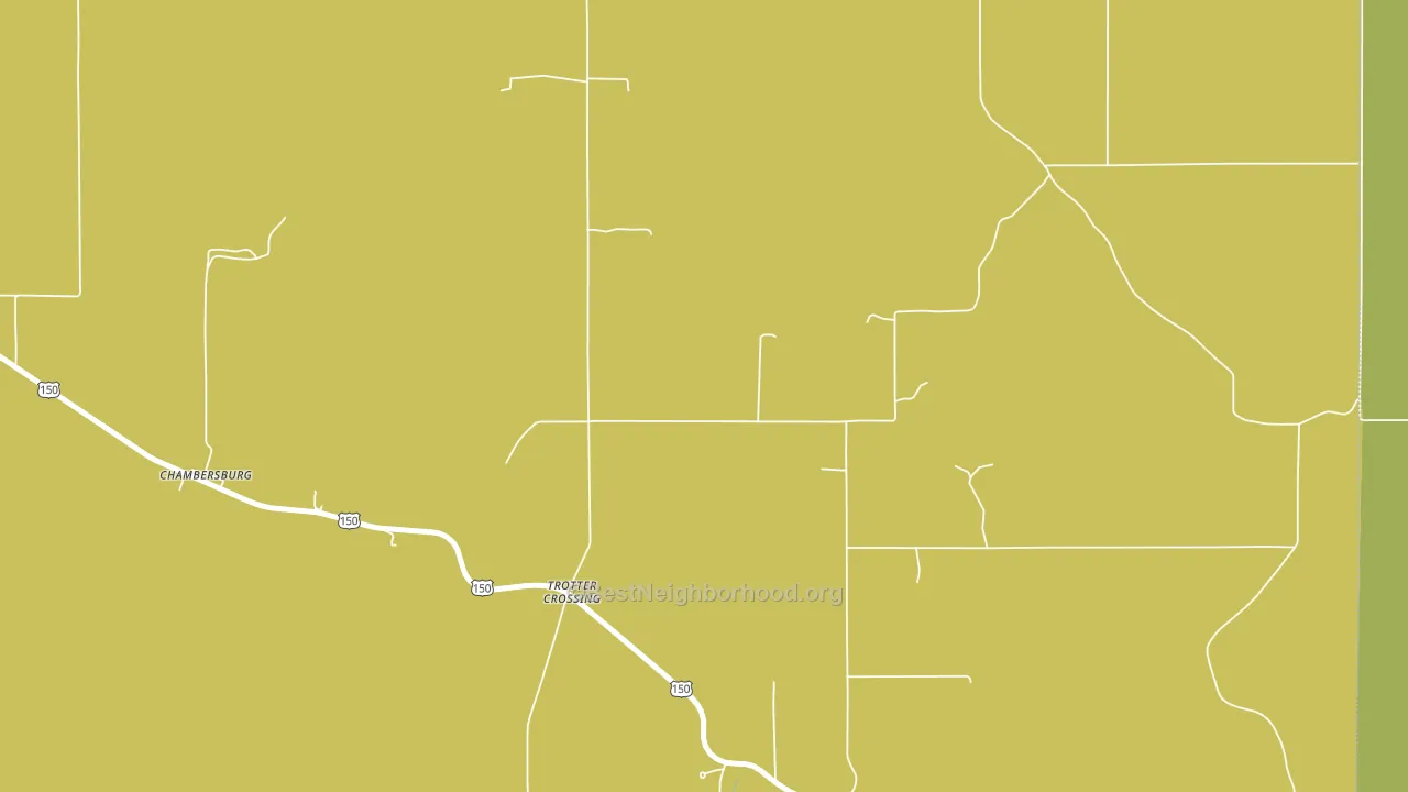 Rego, IN block-group voter-turnout map