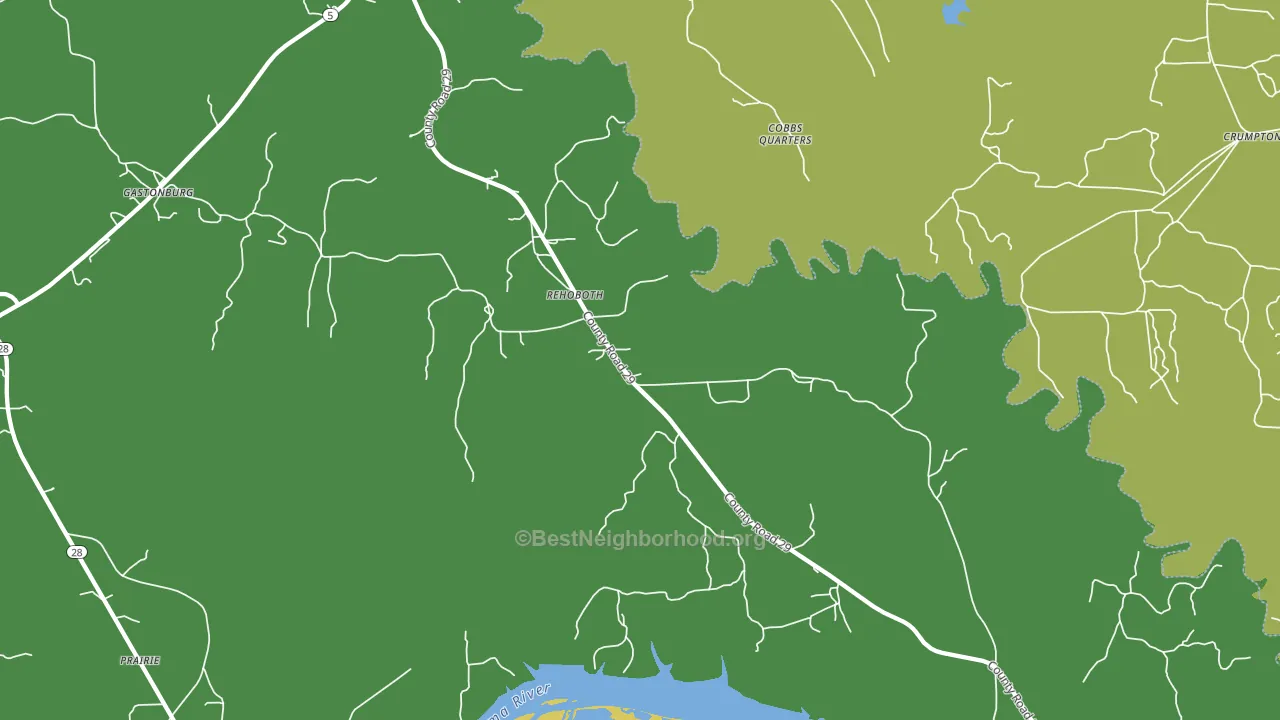 Rehoboth, AL block-group voter-turnout map