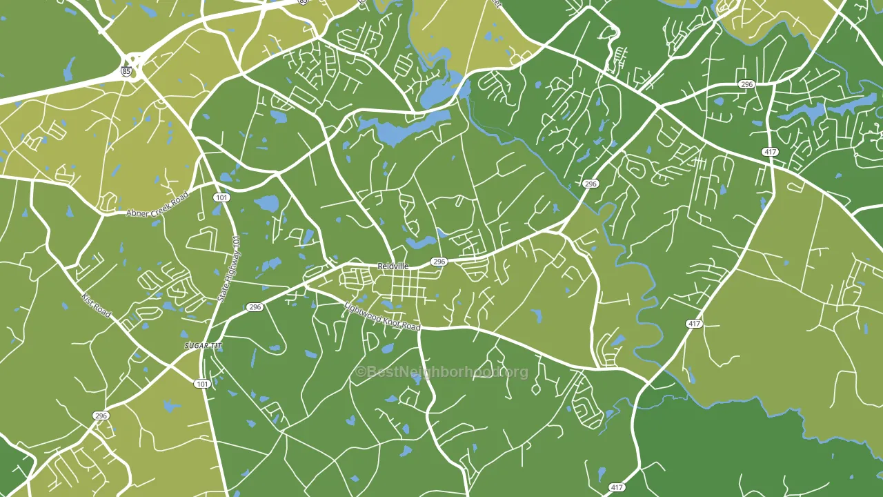 Reidville, SC block-group voter-turnout map