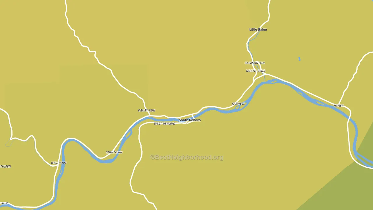 Renovo, PA block-group voter-turnout map