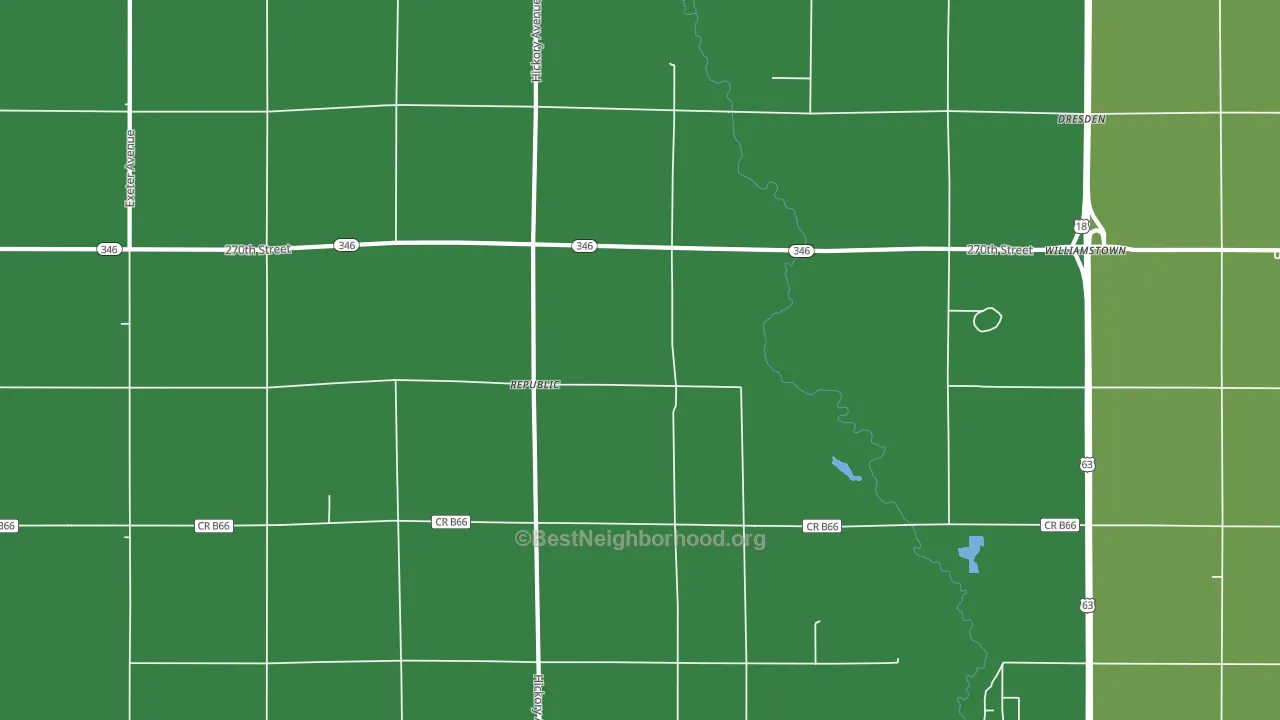 Republic, IA block-group voter-turnout map