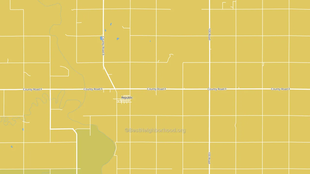 Republic, KS block-group voter-turnout map