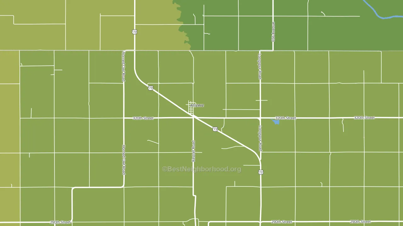 Reserve, KS block-group voter-turnout map