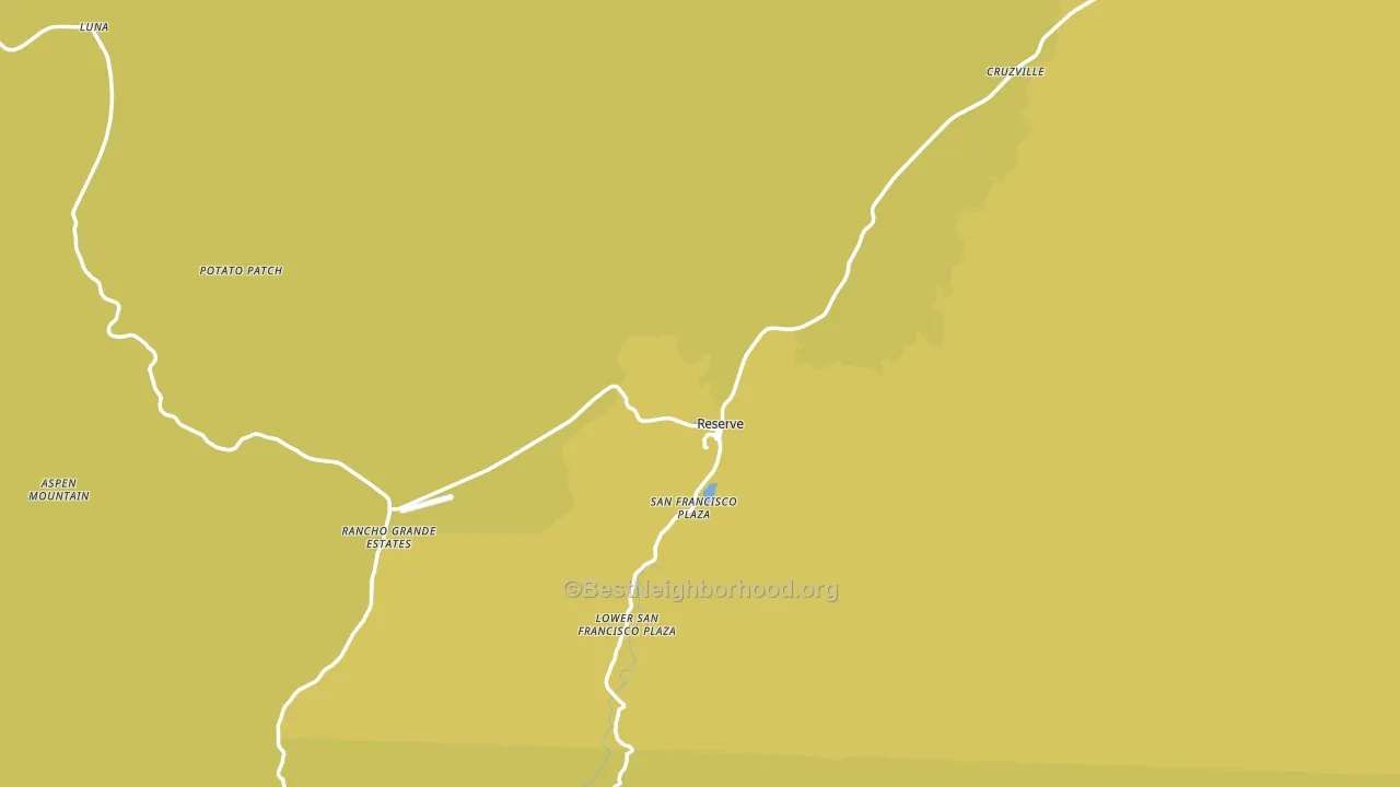 Reserve, NM block-group voter-turnout map