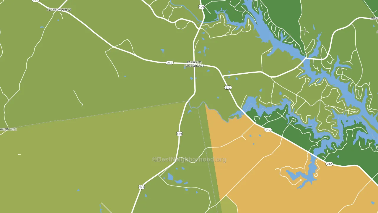 Resseaus Crossroads, GA block-group voter-turnout map