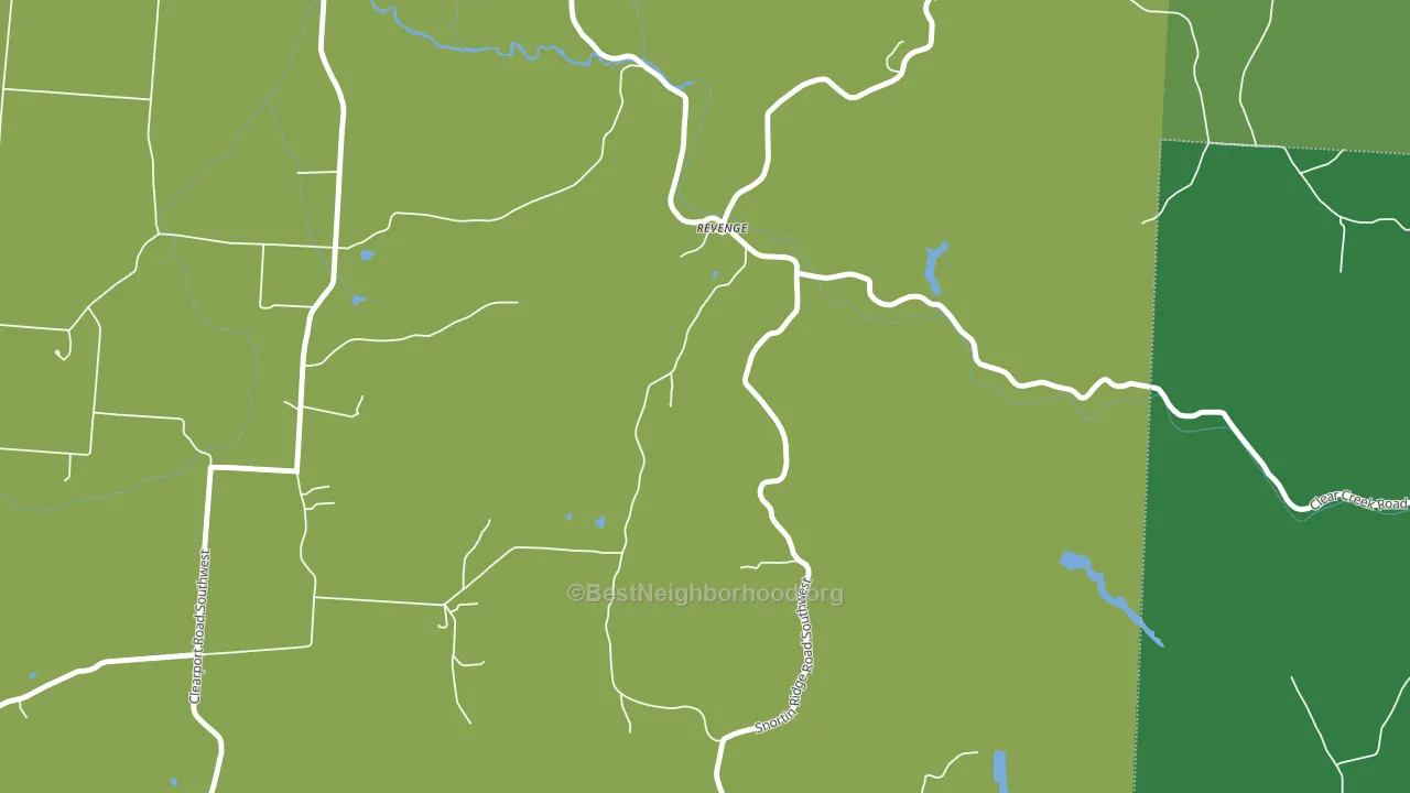 Revenge, OH block-group voter-turnout map