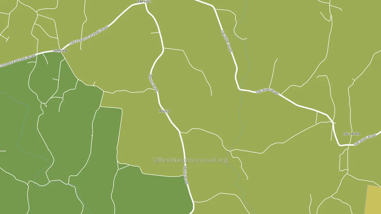 Revilo, TN block-group voter-turnout map