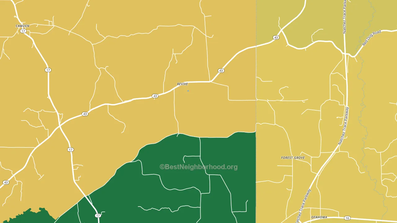 Revive, MS block-group voter-turnout map